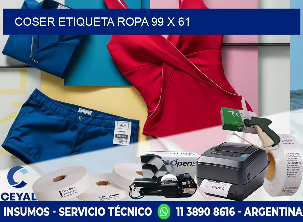 COSER ETIQUETA ROPA 99 x 61