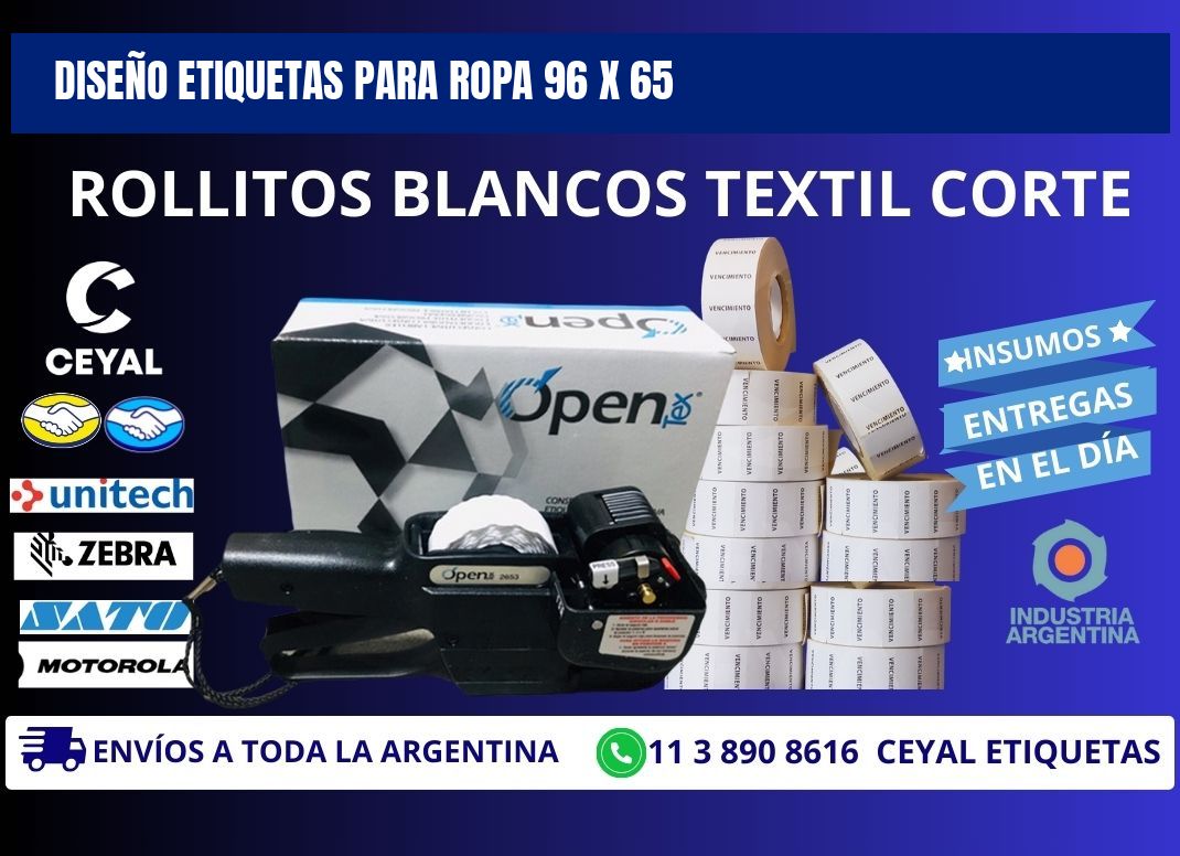 DISEÑO ETIQUETAS PARA ROPA 96 x 65