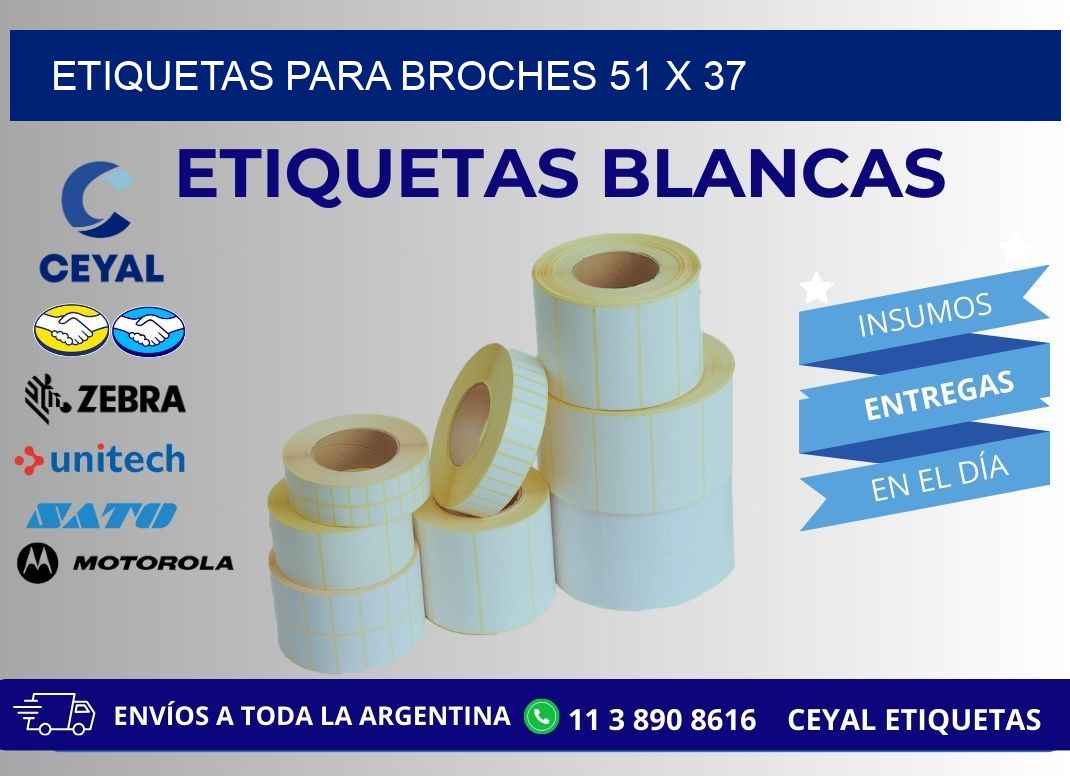 ETIQUETAS PARA BROCHES 51 x 37