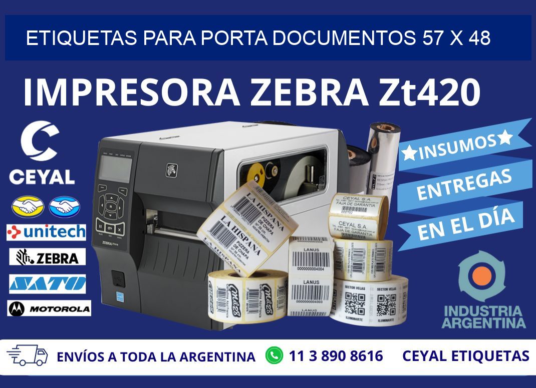 ETIQUETAS PARA PORTA DOCUMENTOS 57 x 48