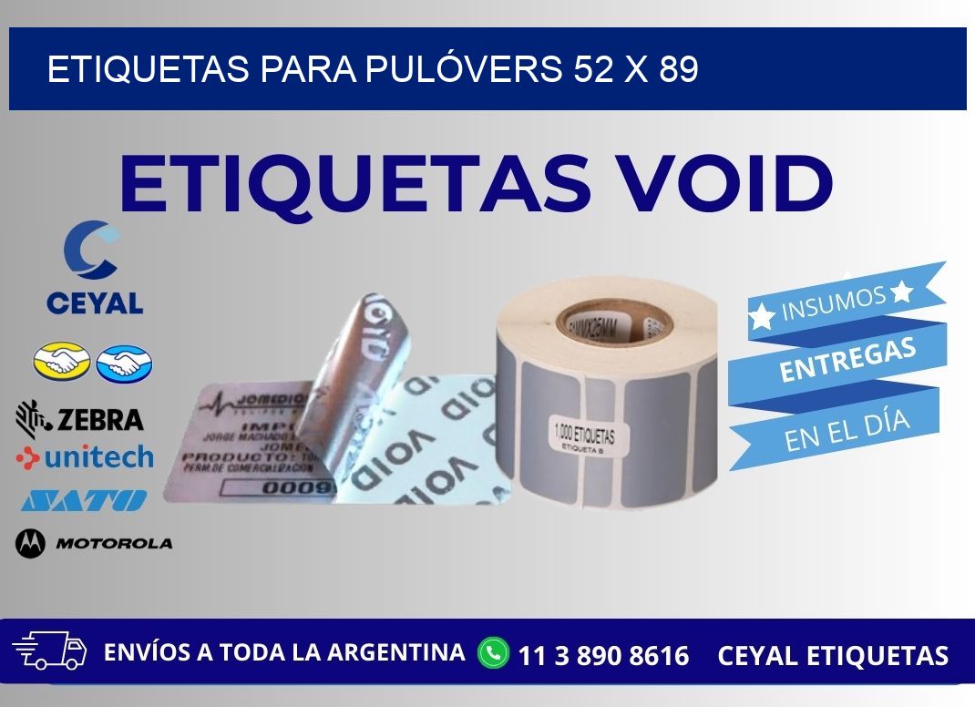 ETIQUETAS PARA PULÓVERS 52 x 89