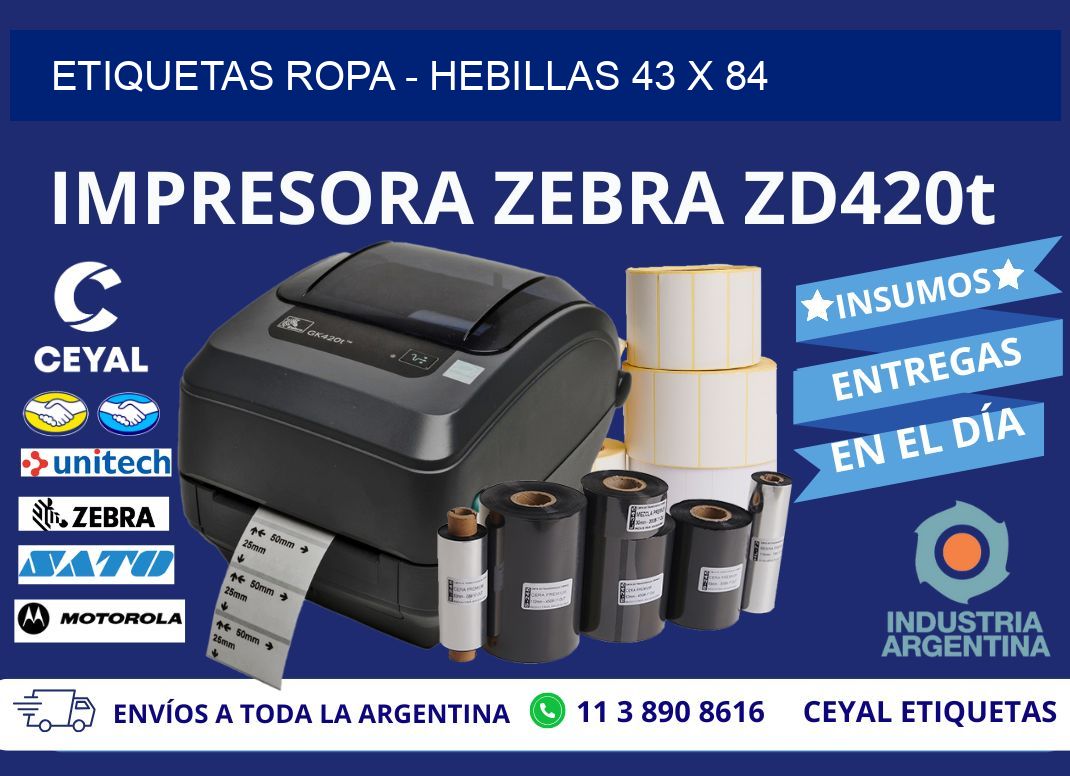 ETIQUETAS ROPA – HEBILLAS 43 x 84