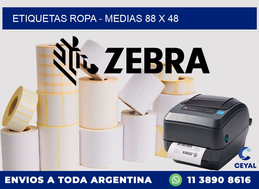 ETIQUETAS ROPA - MEDIAS 88 x 48