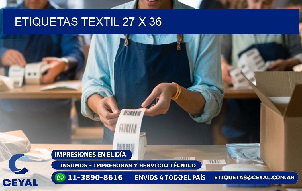 ETIQUETAS TEXTIL 27 x 36