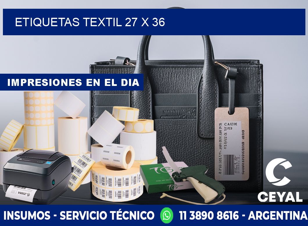 ETIQUETAS TEXTIL 27 x 36