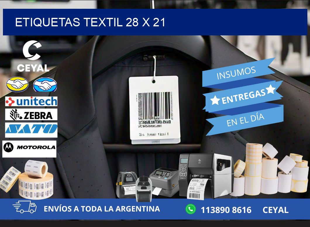 ETIQUETAS TEXTIL 28 x 21