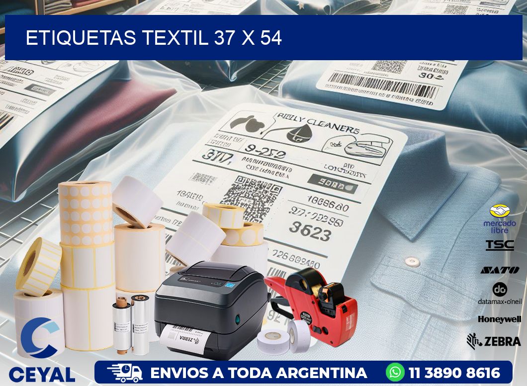 ETIQUETAS TEXTIL 37 x 54