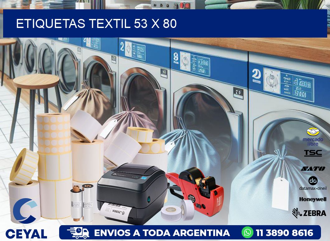 ETIQUETAS TEXTIL 53 x 80