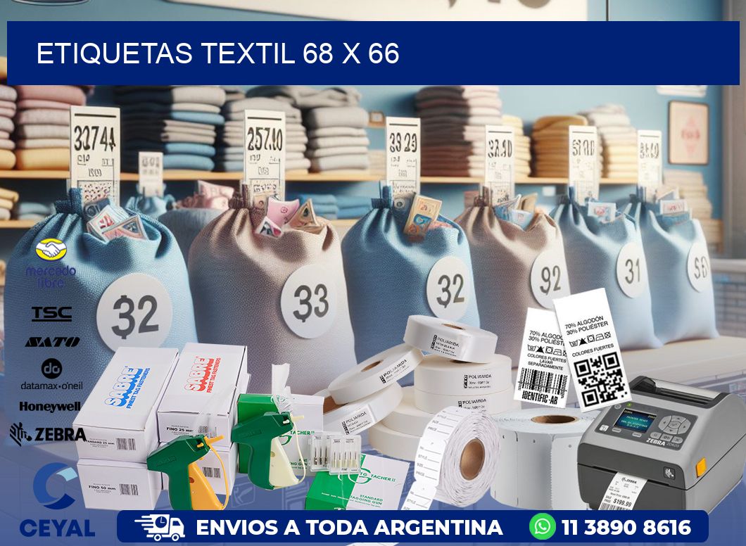 ETIQUETAS TEXTIL 68 x 66