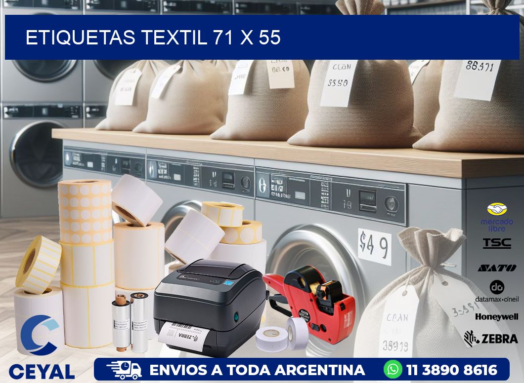 ETIQUETAS TEXTIL 71 x 55