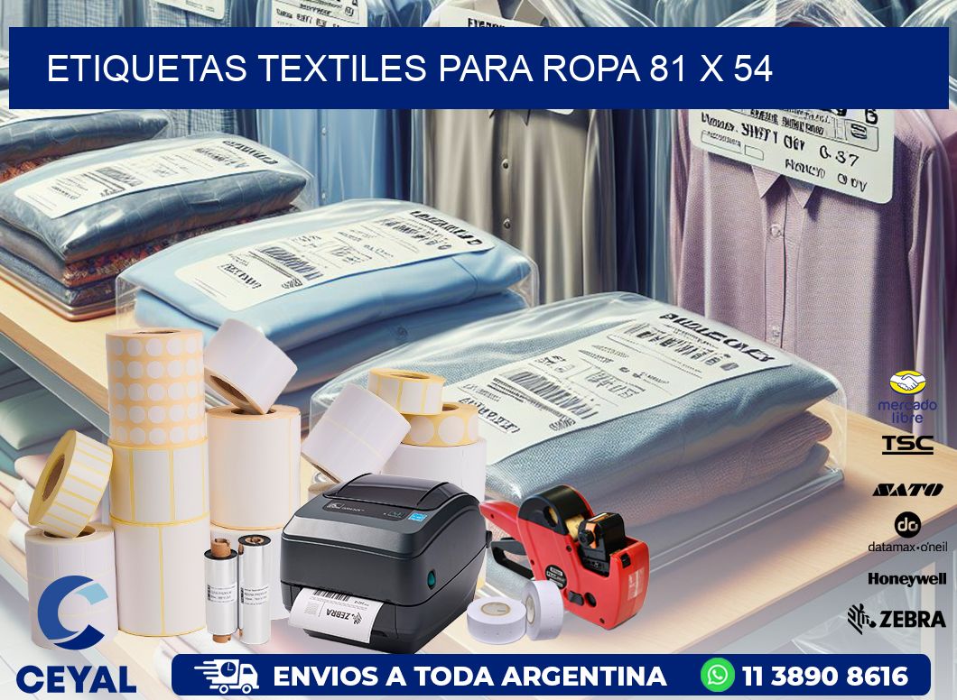 ETIQUETAS TEXTILES PARA ROPA 81 x 54