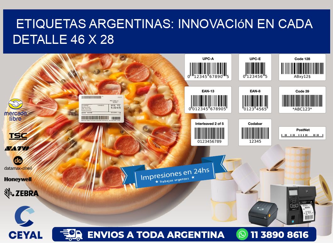 Etiquetas Argentinas: Innovación en Cada Detalle 46 x 28