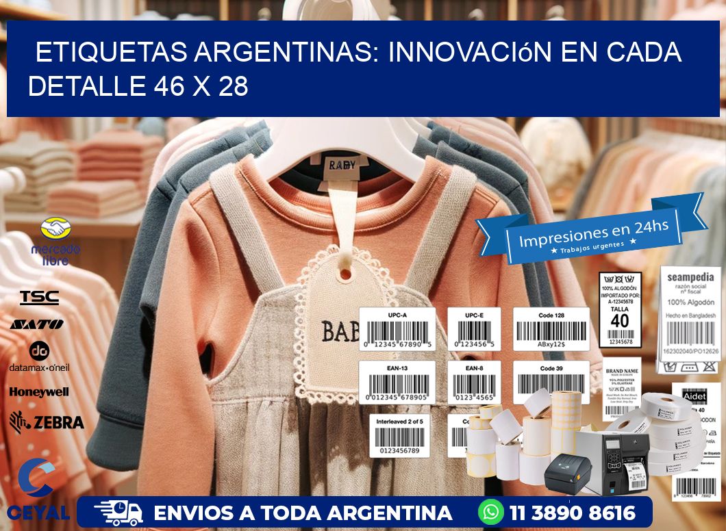 Etiquetas Argentinas: Innovación en Cada Detalle 46 x 28