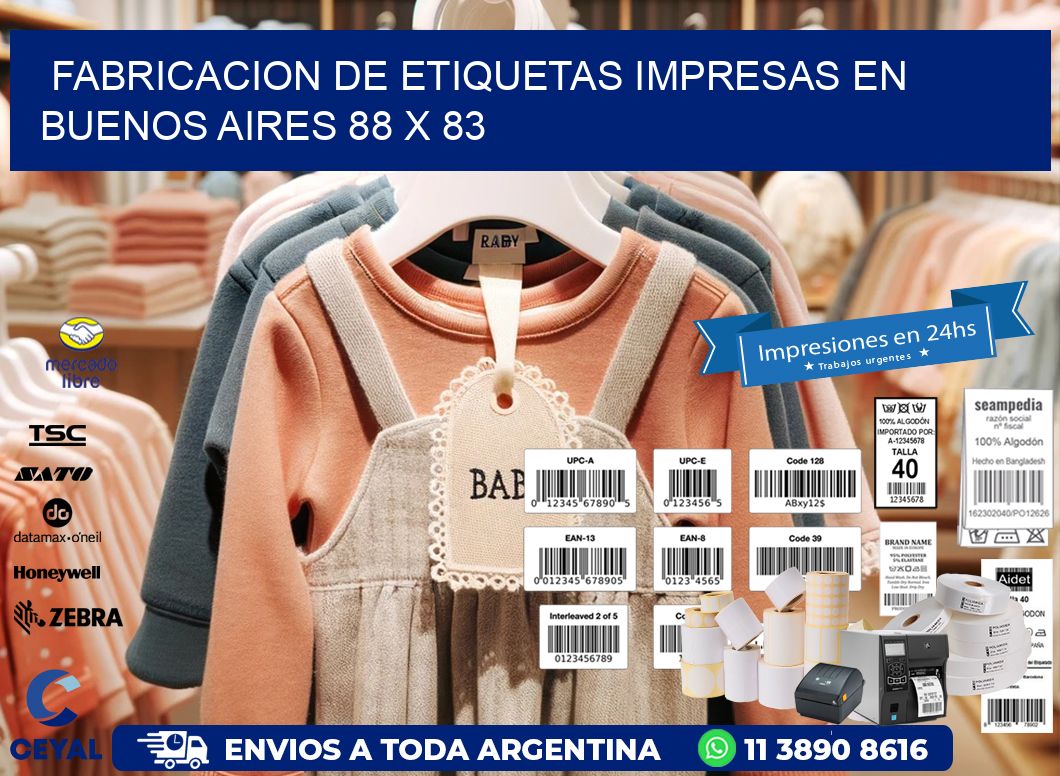 Fabricacion de Etiquetas Impresas en Buenos Aires 88 x 83