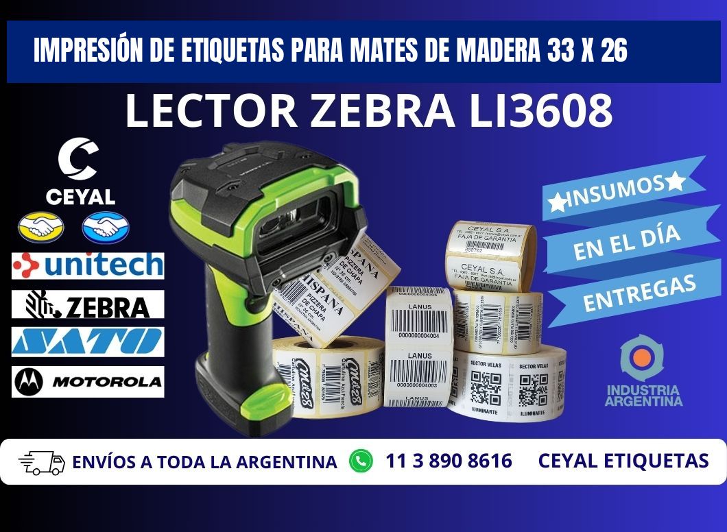 IMPRESIÓN DE ETIQUETAS PARA MATES DE MADERA 33 x 26