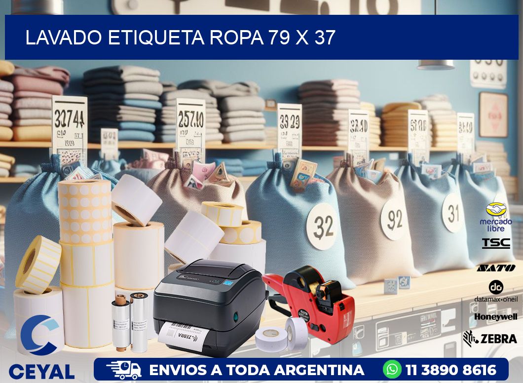 LAVADO ETIQUETA ROPA 79 x 37