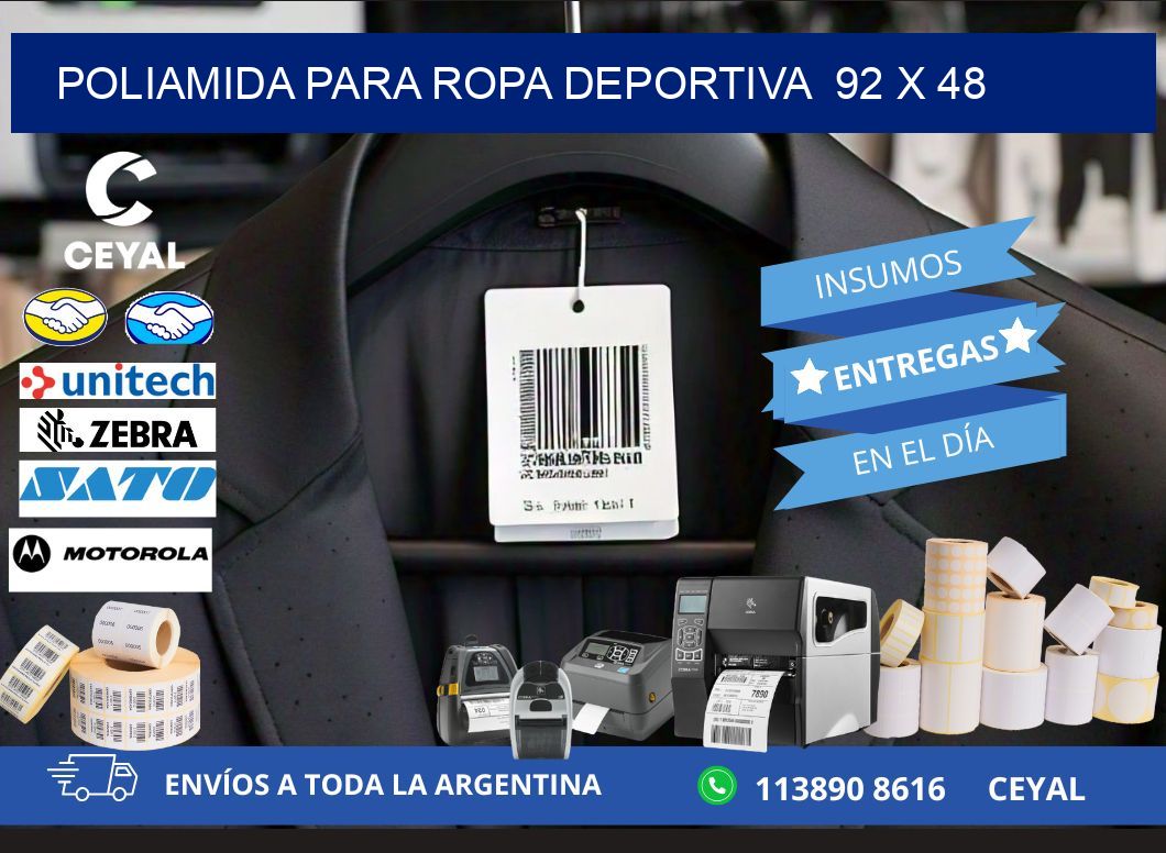 POLIAMIDA PARA ROPA DEPORTIVA  92 x 48