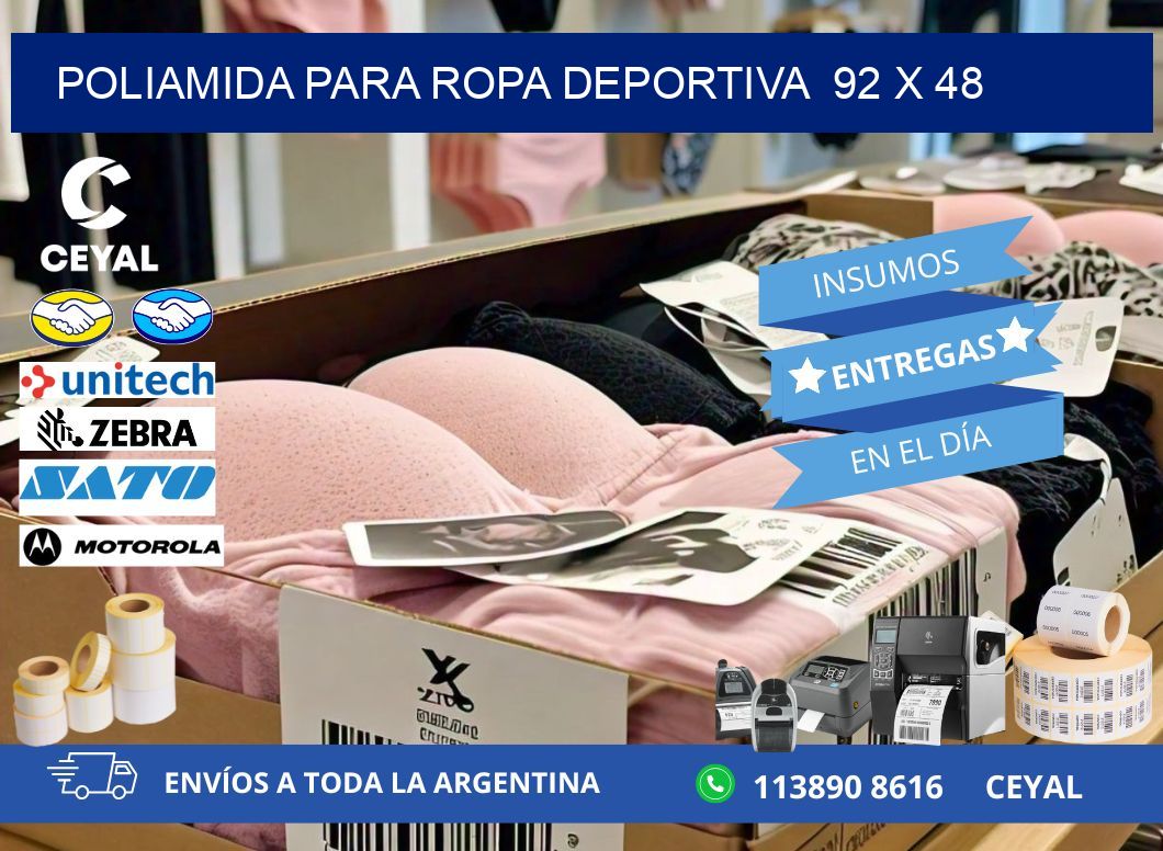 POLIAMIDA PARA ROPA DEPORTIVA  92 x 48