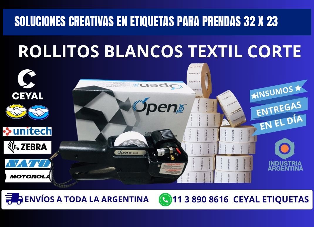 Soluciones Creativas en Etiquetas para Prendas 32 x 23