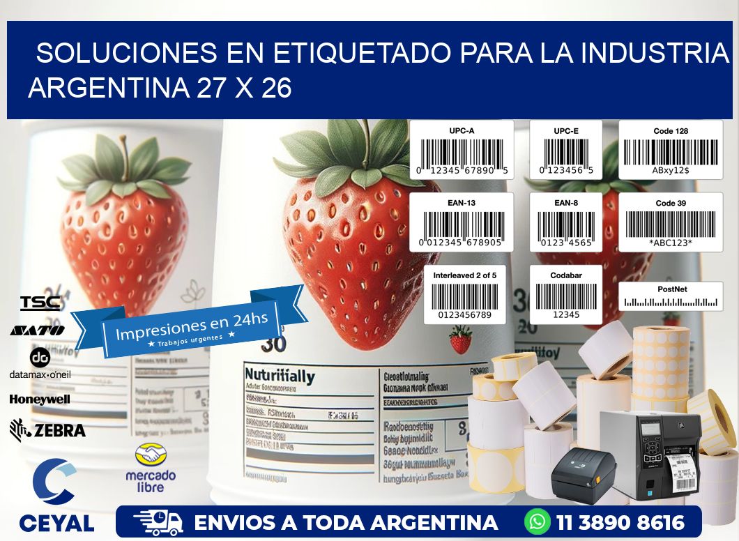 Soluciones en Etiquetado para la Industria Argentina 27 x 26