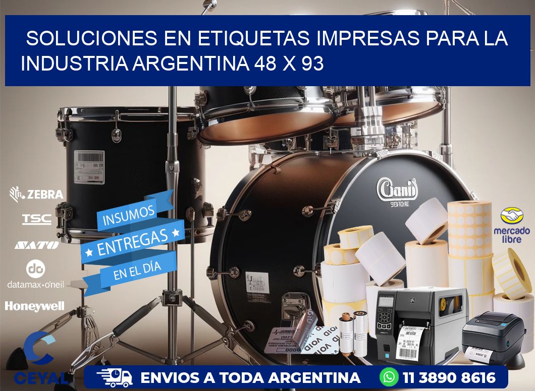 Soluciones en Etiquetas Impresas para la Industria Argentina 48 x 93