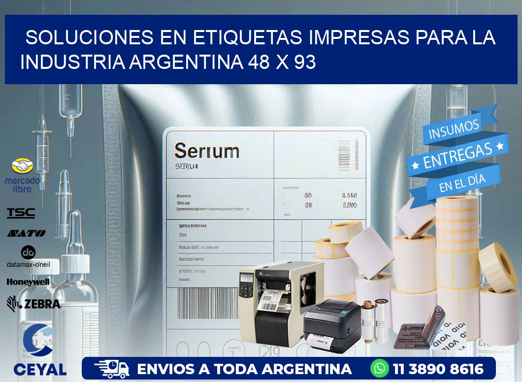 Soluciones en Etiquetas Impresas para la Industria Argentina 48 x 93