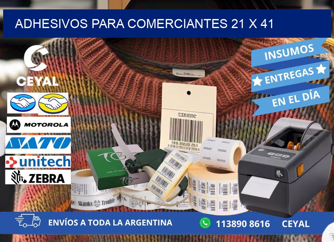 ADHESIVOS PARA COMERCIANTES 21 x 41