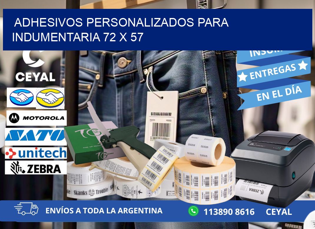 ADHESIVOS PERSONALIZADOS PARA INDUMENTARIA 72 x 57