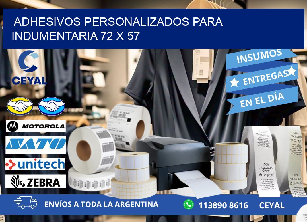 ADHESIVOS PERSONALIZADOS PARA INDUMENTARIA 72 x 57