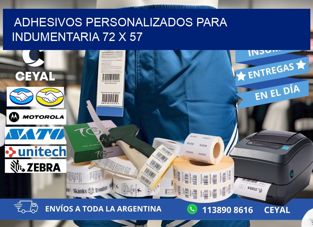 ADHESIVOS PERSONALIZADOS PARA INDUMENTARIA 72 x 57