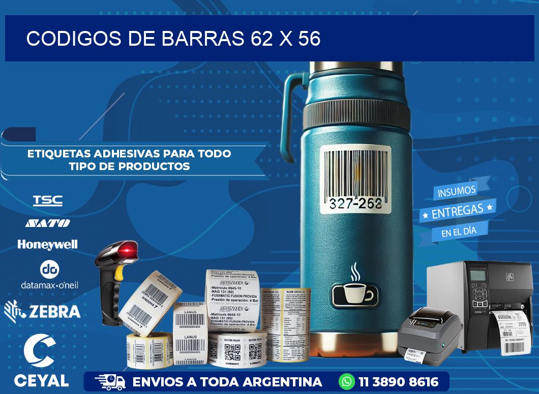 CODIGOS DE BARRAS 62 x 56