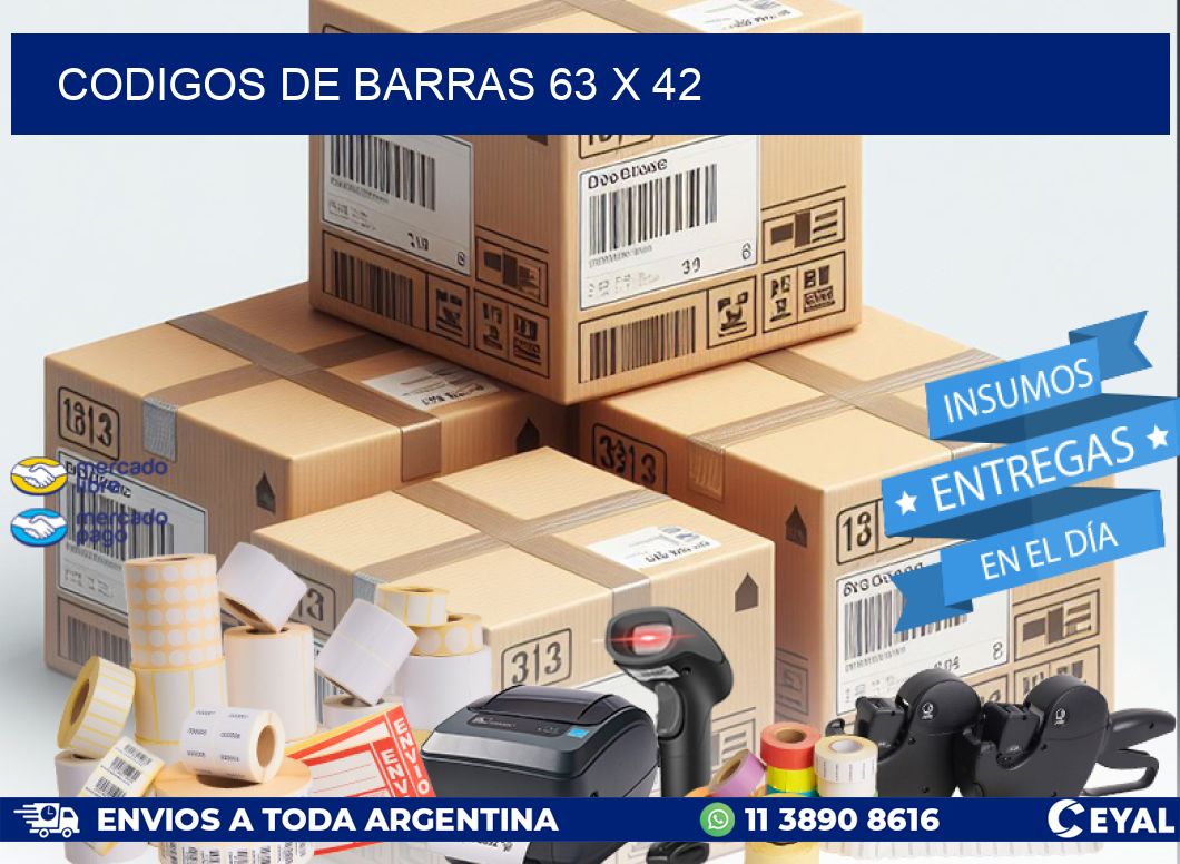 CODIGOS DE BARRAS 63 x 42