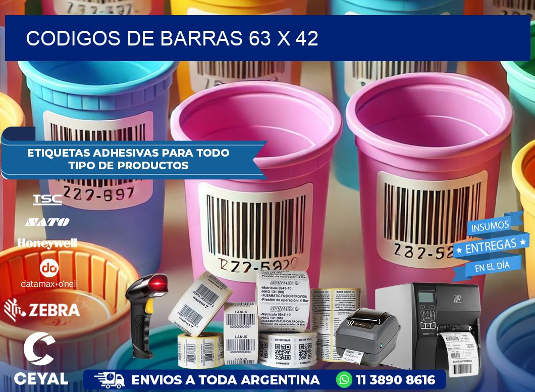 CODIGOS DE BARRAS 63 x 42