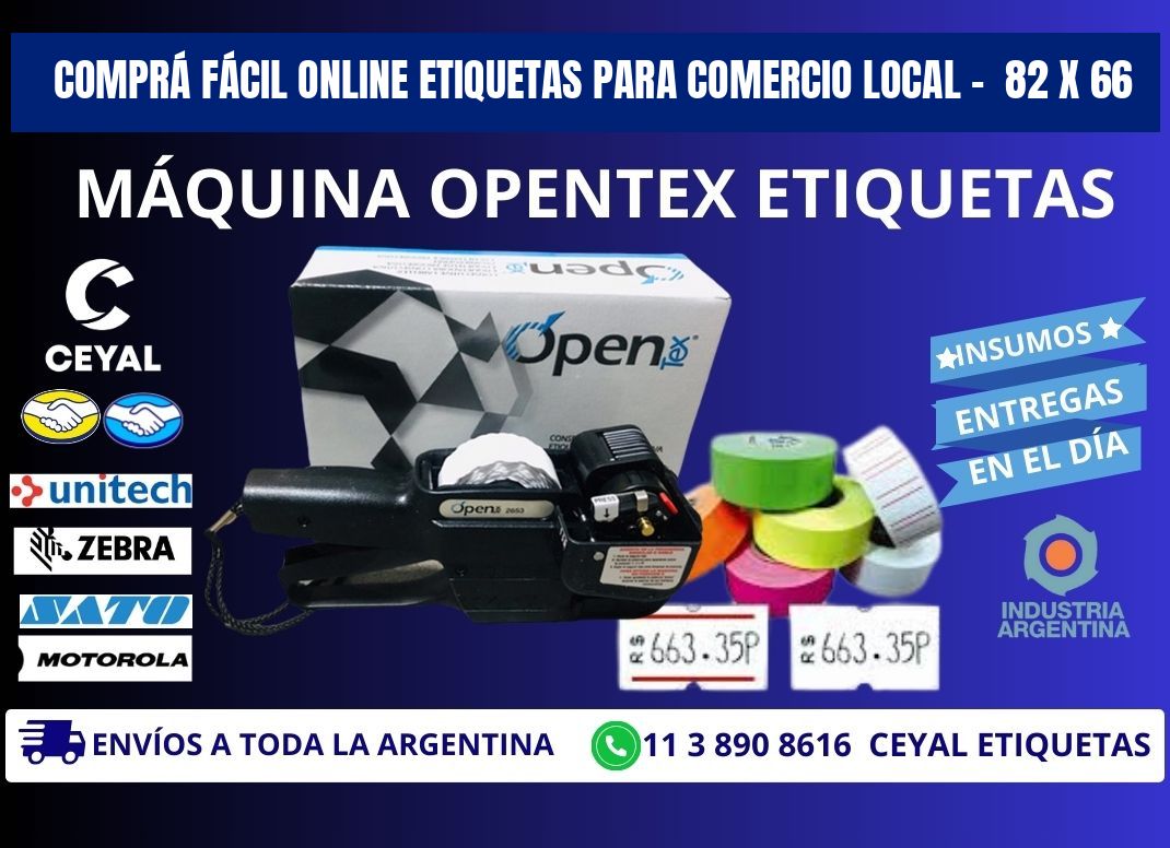 COMPRÁ FÁCIL ONLINE ETIQUETAS PARA COMERCIO LOCAL –  82 x 66