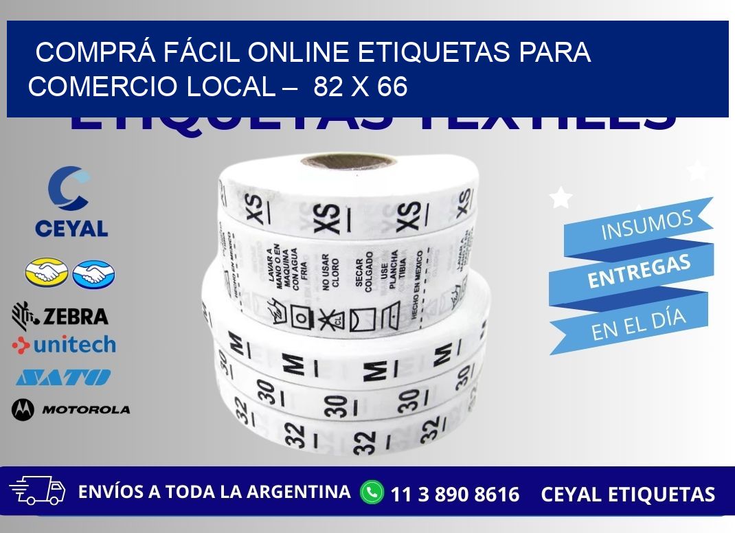 COMPRÁ FÁCIL ONLINE ETIQUETAS PARA COMERCIO LOCAL –  82 x 66