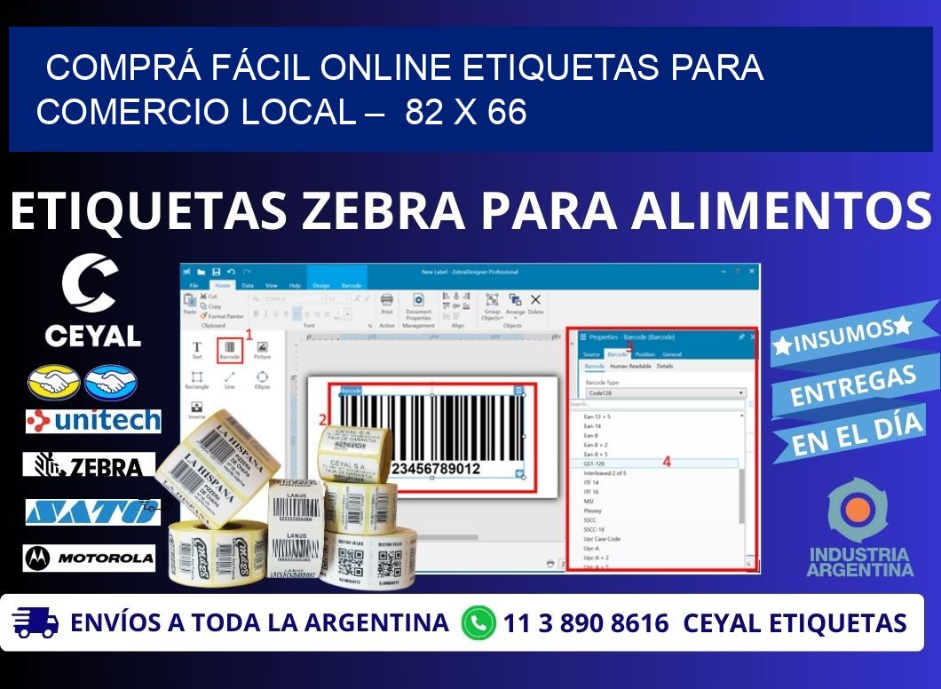 COMPRÁ FÁCIL ONLINE ETIQUETAS PARA COMERCIO LOCAL –  82 x 66