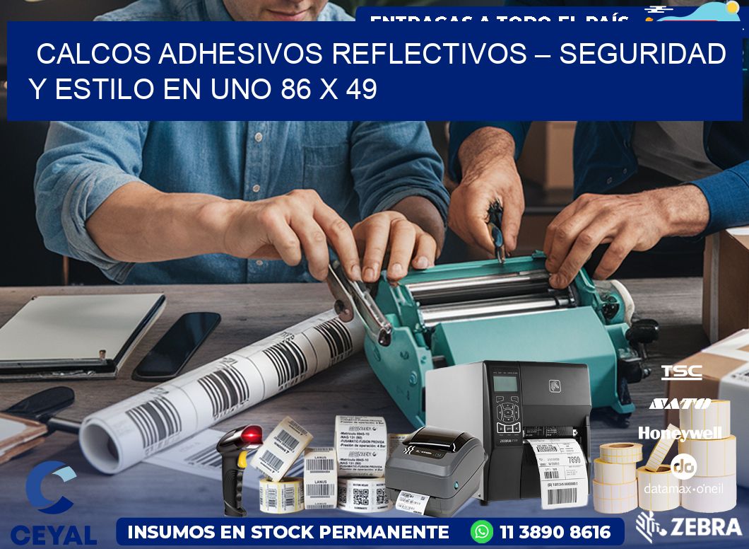 Calcos Adhesivos Reflectivos – Seguridad y Estilo en Uno 86 x 49