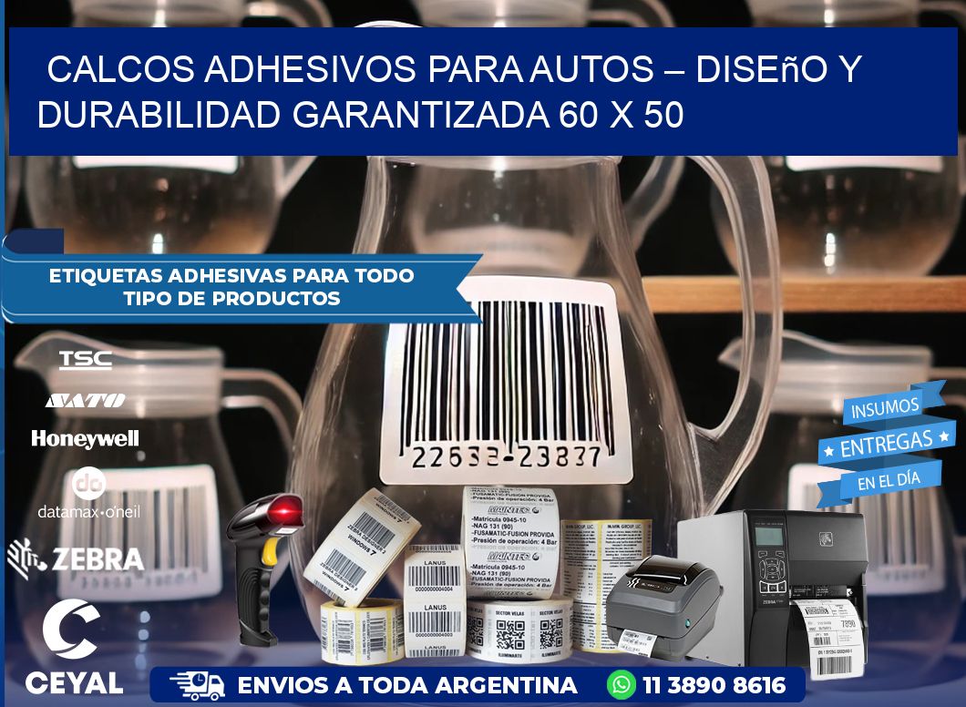 Calcos Adhesivos para Autos – Diseño y Durabilidad Garantizada 60 x 50