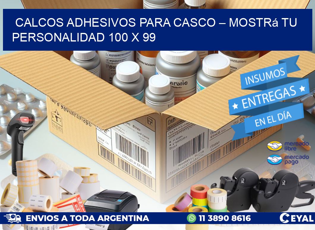 Calcos Adhesivos para Casco – Mostrá Tu Personalidad 100 x 99