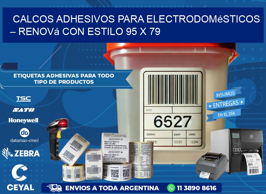 Calcos Adhesivos para Electrodomésticos – Renová con Estilo 95 x 79