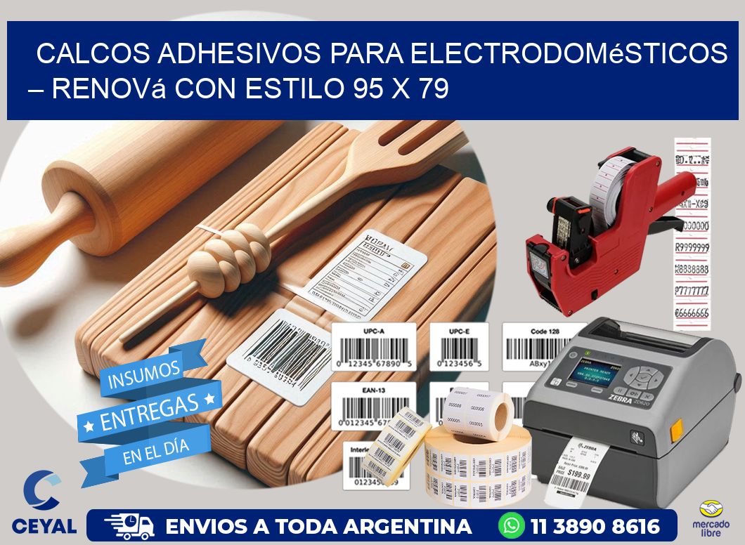 Calcos Adhesivos para Electrodomésticos – Renová con Estilo 95 x 79