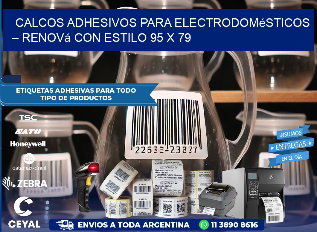 Calcos Adhesivos para Electrodomésticos – Renová con Estilo 95 x 79