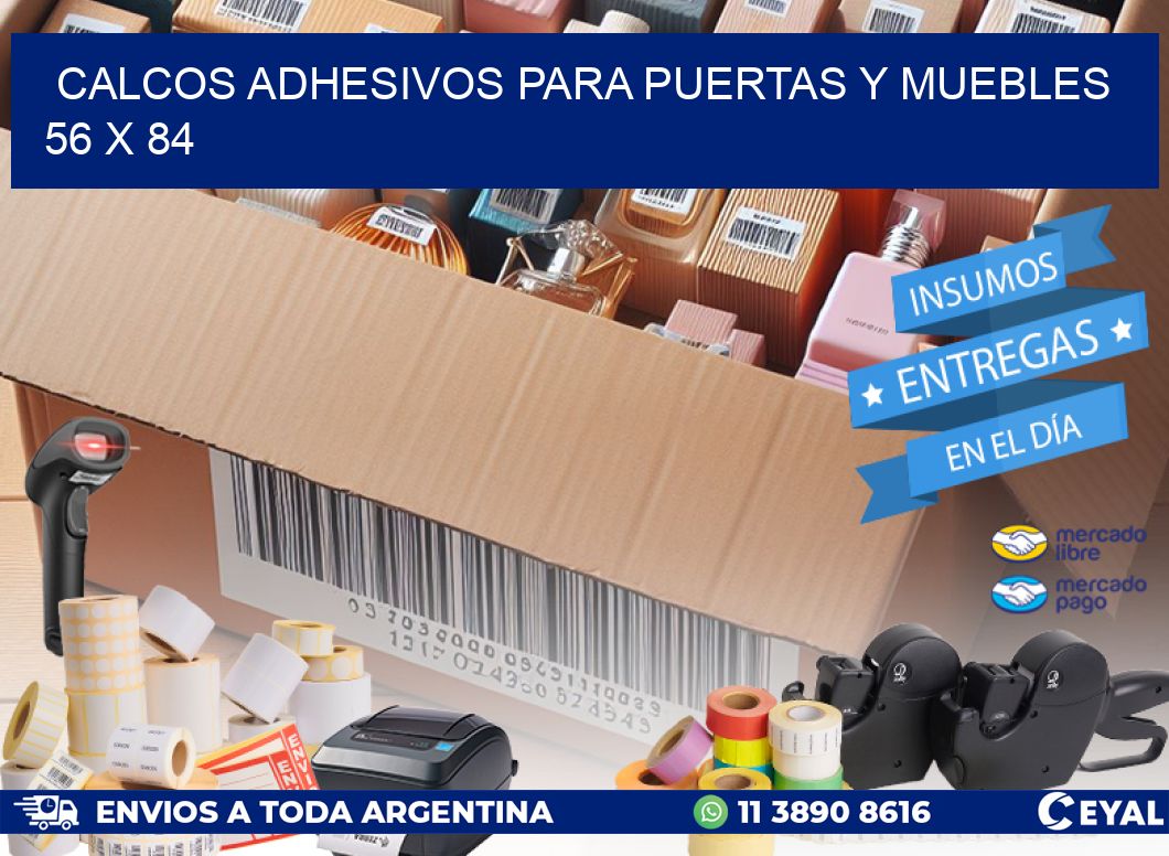 Calcos Adhesivos para Puertas y Muebles  56 x 84