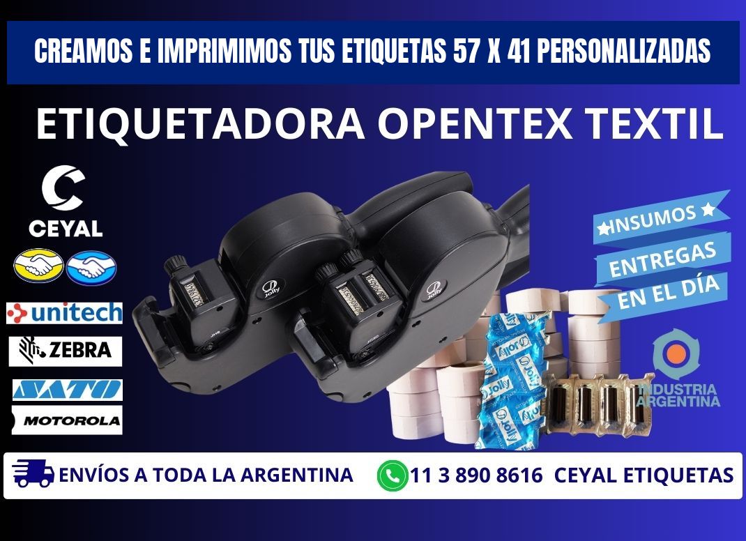 Creamos e Imprimimos tus Etiquetas 57 x 41 Personalizadas