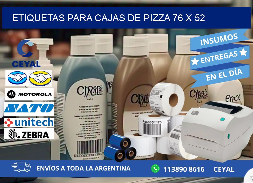 ETIQUETAS PARA CAJAS DE PIZZA 76 x 52