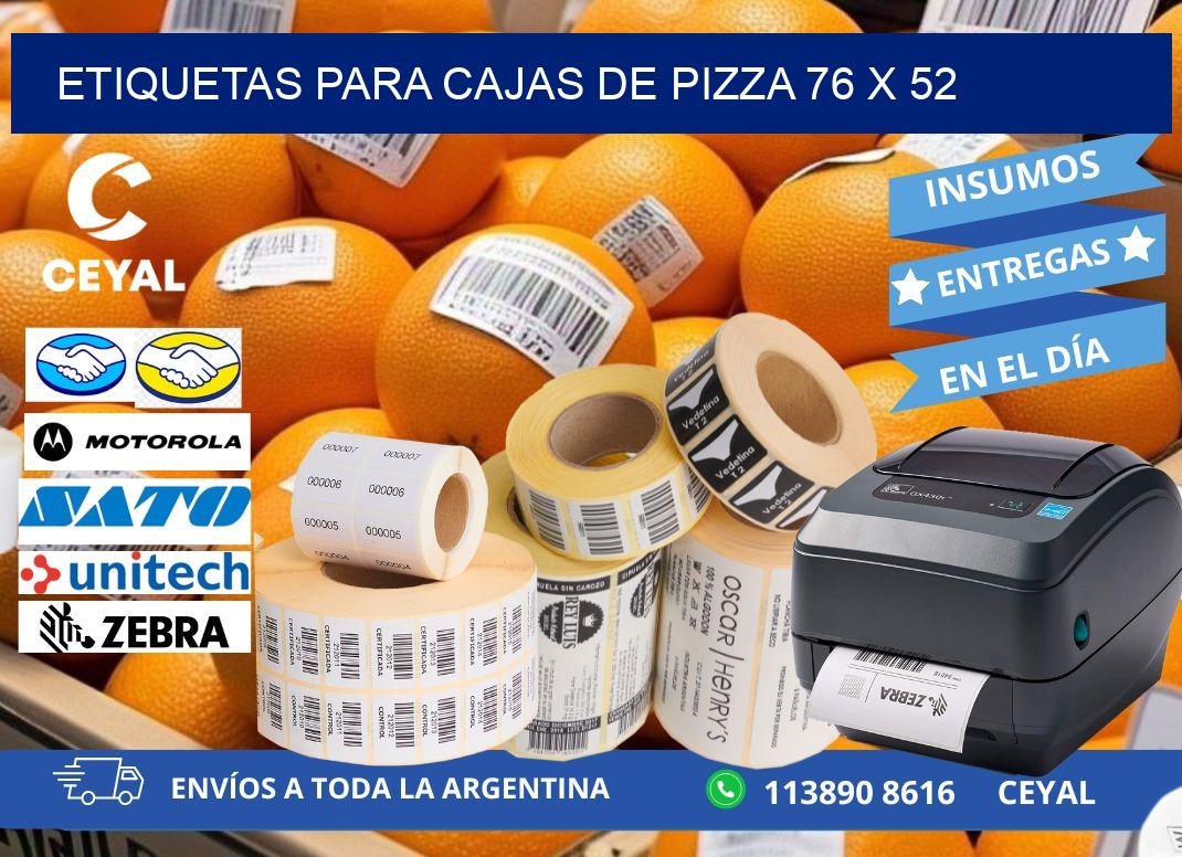 ETIQUETAS PARA CAJAS DE PIZZA 76 x 52