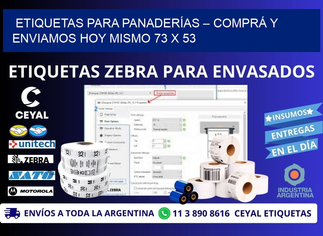 ETIQUETAS PARA PANADERÍAS – COMPRÁ Y ENVIAMOS HOY MISMO 73 x 53