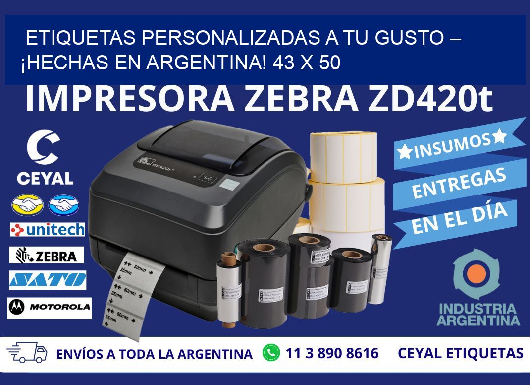 ETIQUETAS PERSONALIZADAS A TU GUSTO – ¡HECHAS EN ARGENTINA! 43 x 50