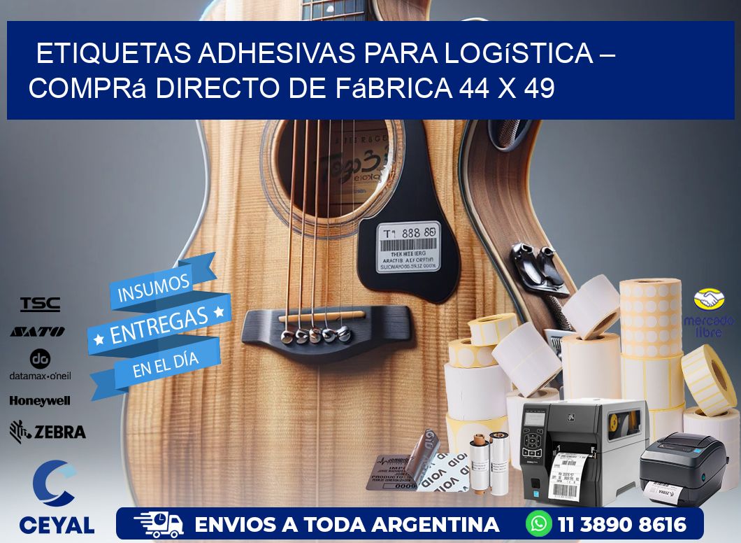 Etiquetas Adhesivas para Logística – Comprá Directo de Fábrica 44 x 49