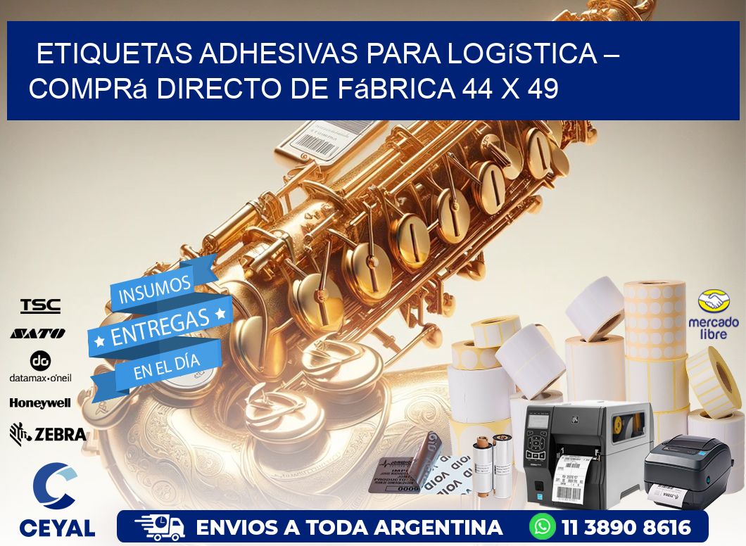 Etiquetas Adhesivas para Logística – Comprá Directo de Fábrica 44 x 49